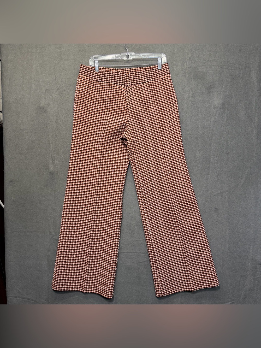 Size 16 vintage polyester  bell bottoms orange 70s 1970s flare office pants